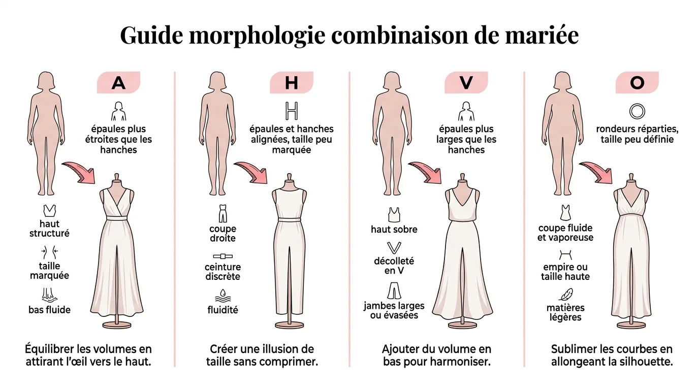 Guide morphologie combinaison de mariée